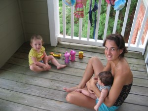 Picknick auf dem Balkon